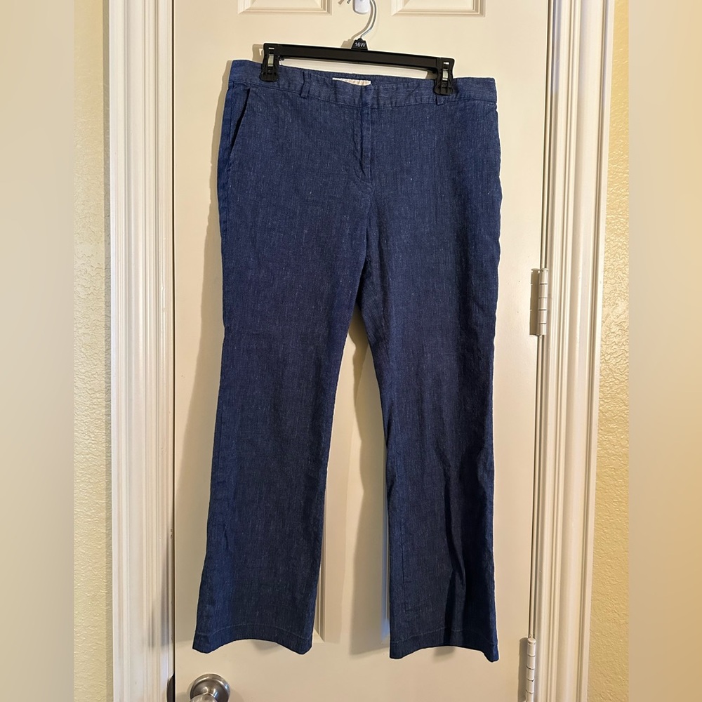 Michael Kors Dark Blue Straight Leg Pants